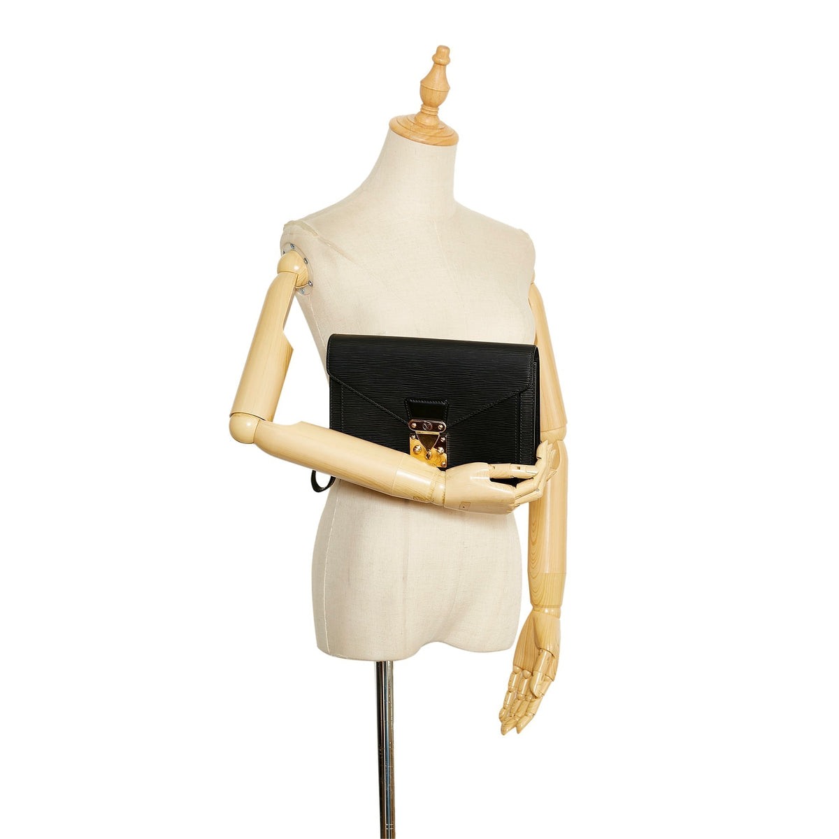 Louis Vuitton Pochette Sellier Dragonne Black Epi