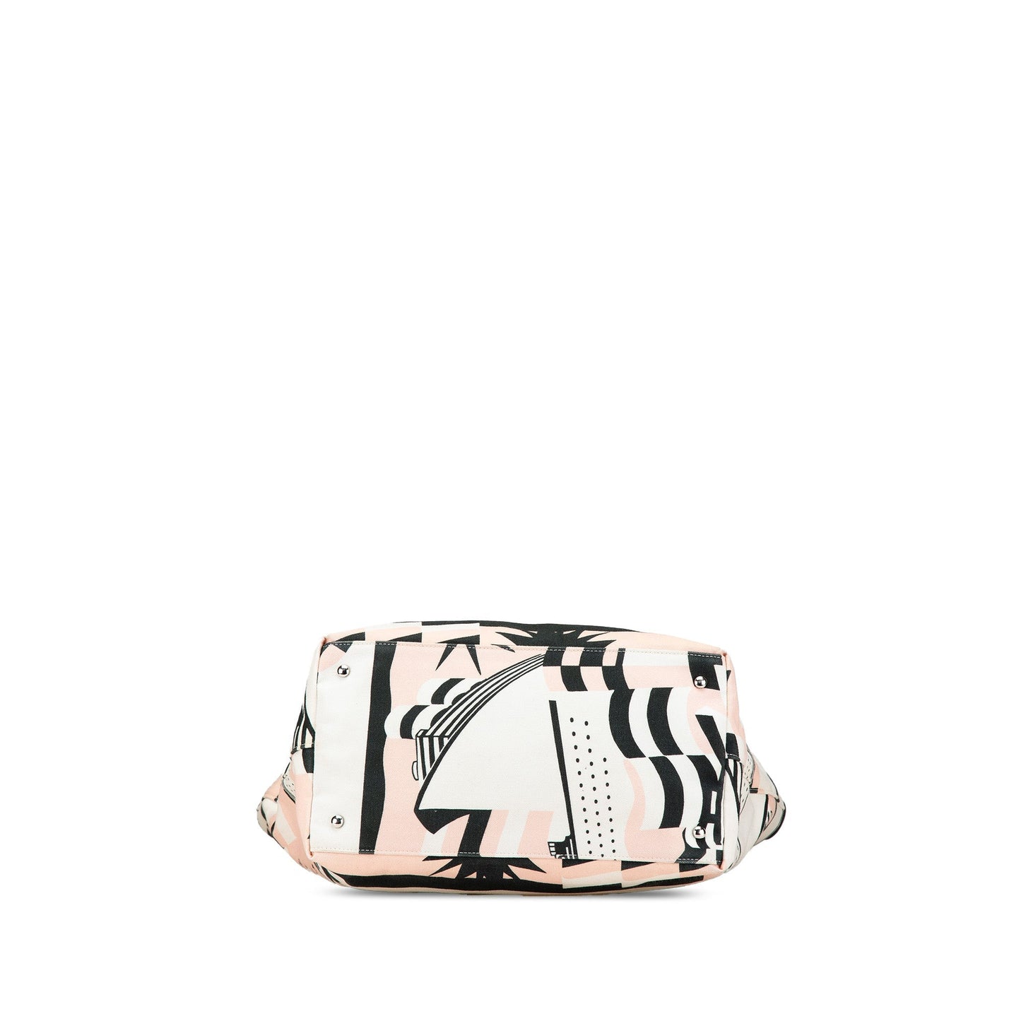 Multicolor Chanel Canvas La Pausa Bay Shopping Tote Satchel