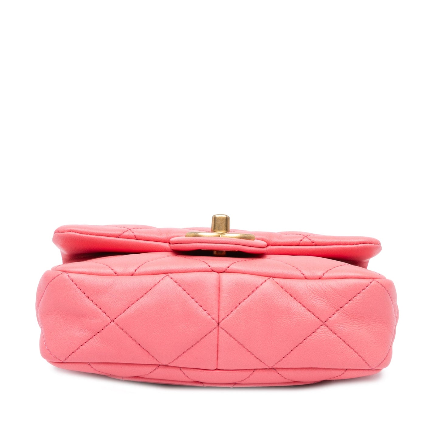 Pink Chanel Mini Quilted Lambskin Funky Town Flap Shoulder Bag