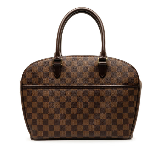 Brown Louis Vuitton Damier Ebene Sarria Horizontal HandBag