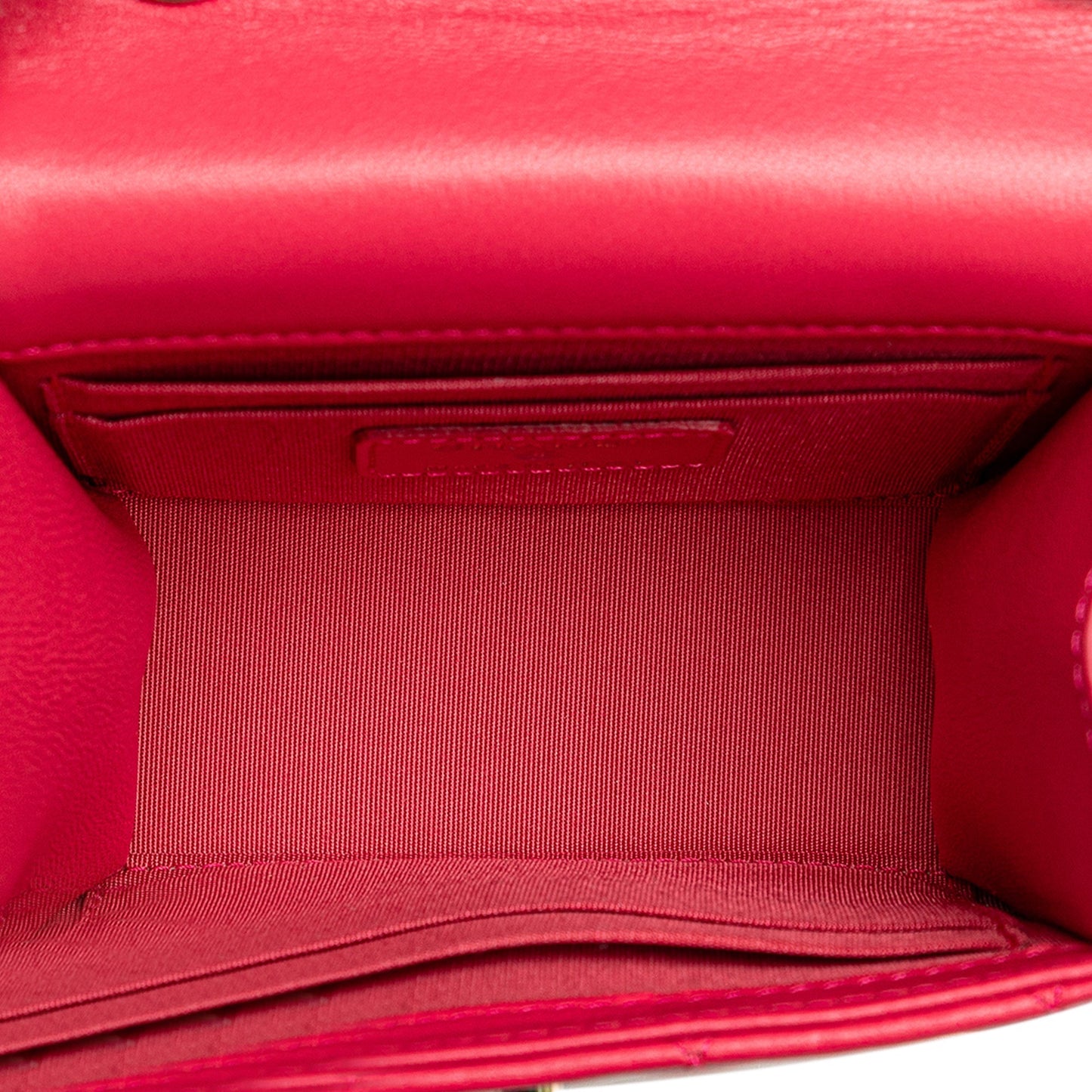 Pink Chanel Mini Lambskin Trendy CC Clutch With Chain Crossbody Bag