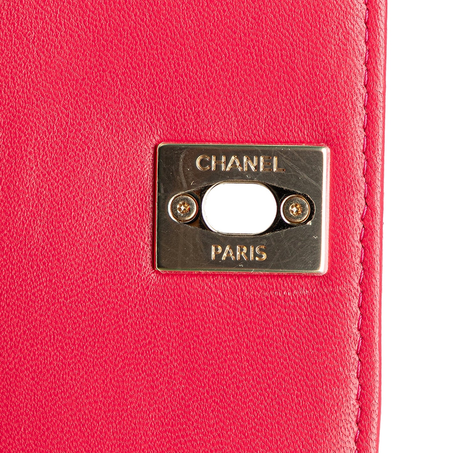 Pink Chanel Mini Lambskin Trendy CC Clutch With Chain Crossbody Bag