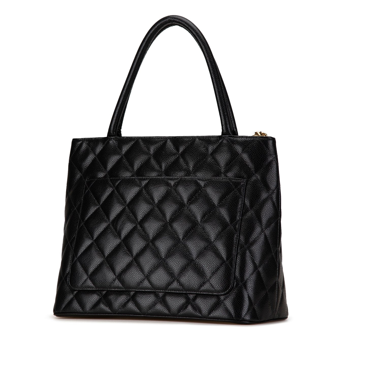Black Chanel Caviar Medallion Tote