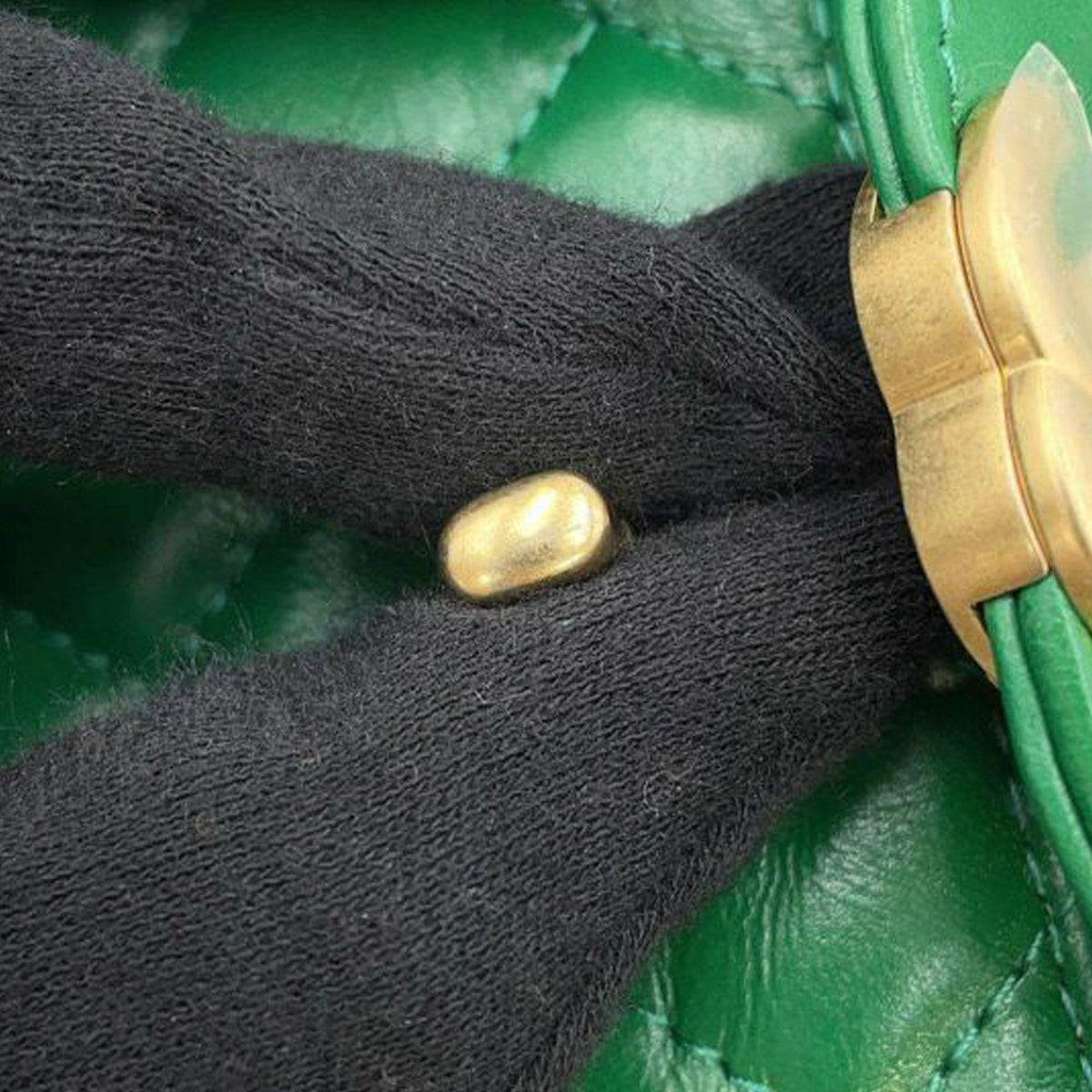 Green Chanel Nano Aged Calfskin Kelly Shopper Bag Satchel