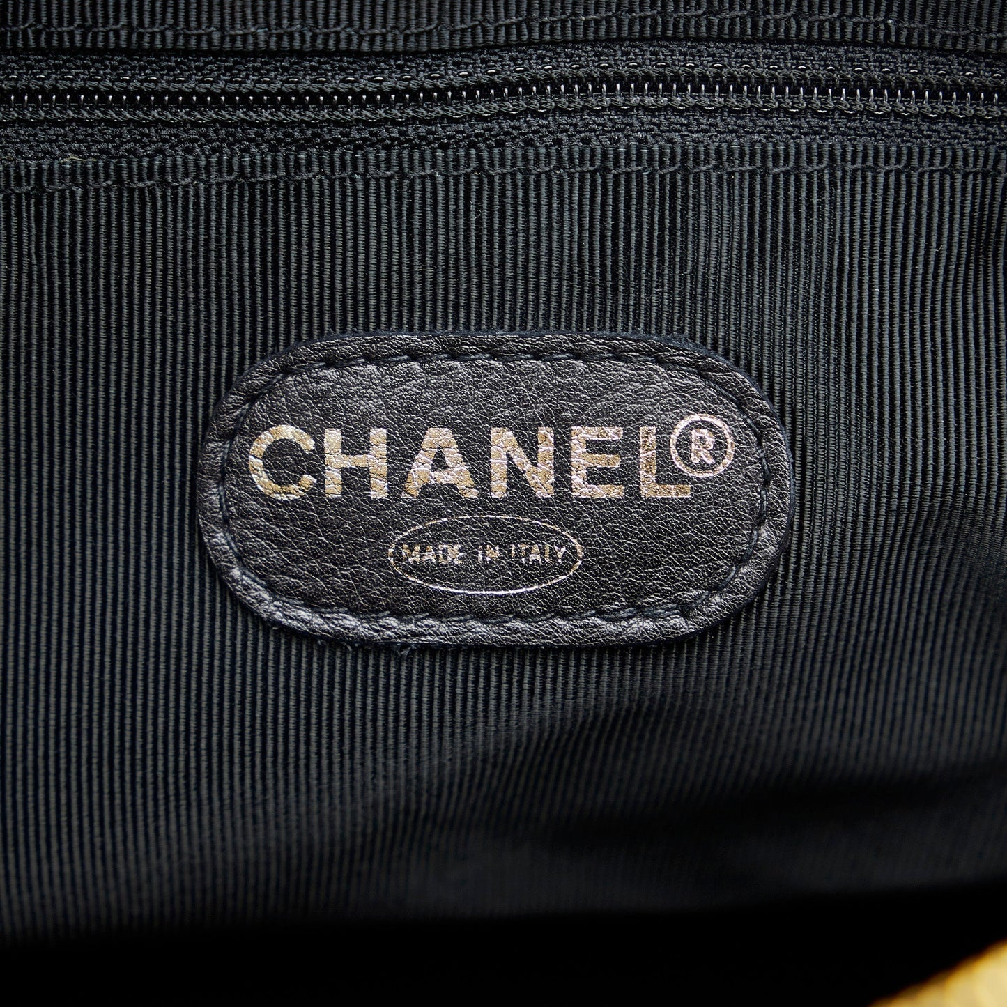 Chanel Triple CC Chain Tote Black Caviar Gold