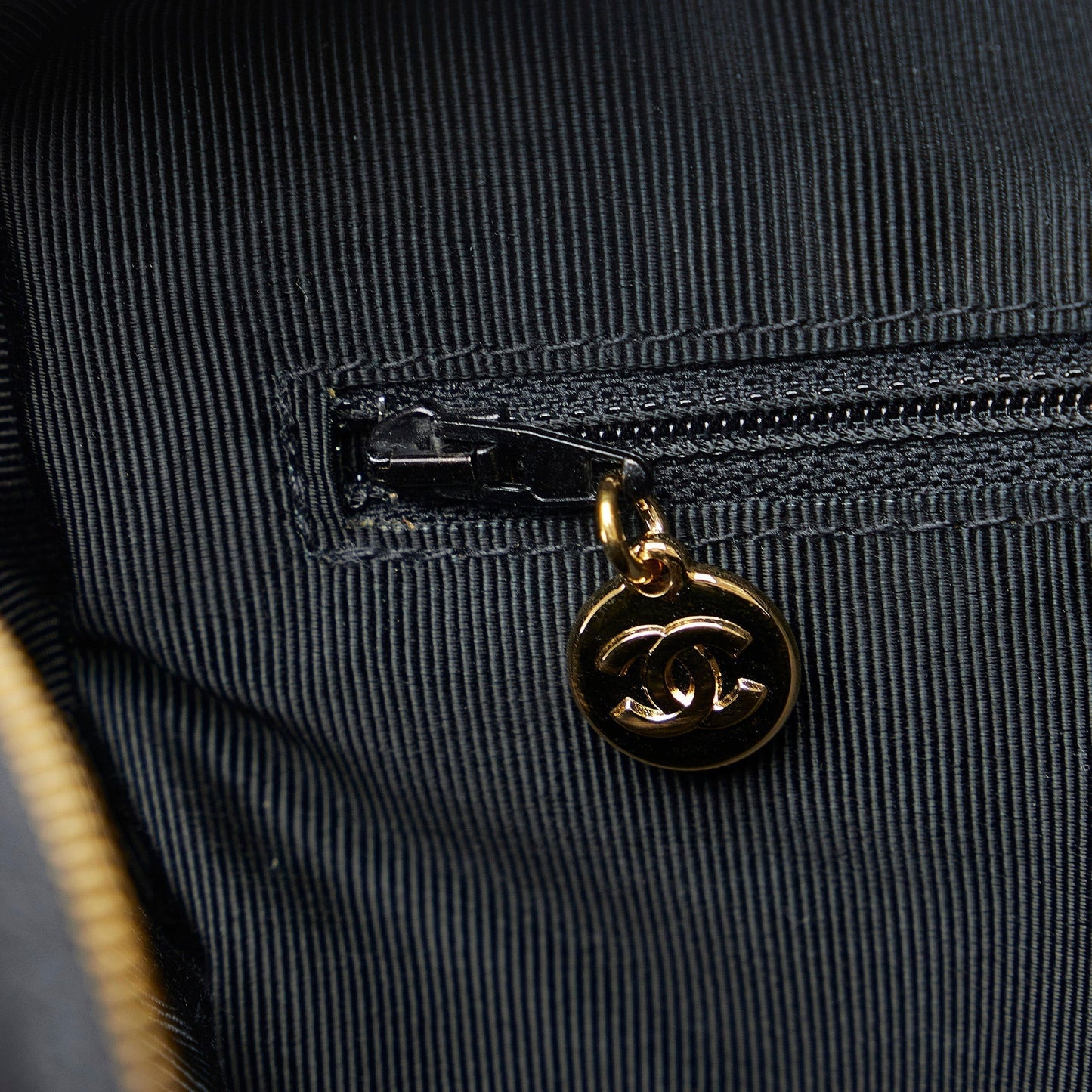 Chanel Triple CC Chain Tote Black Caviar Gold