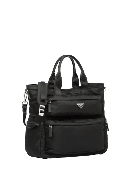 Prada Nylon Tote Bag Black