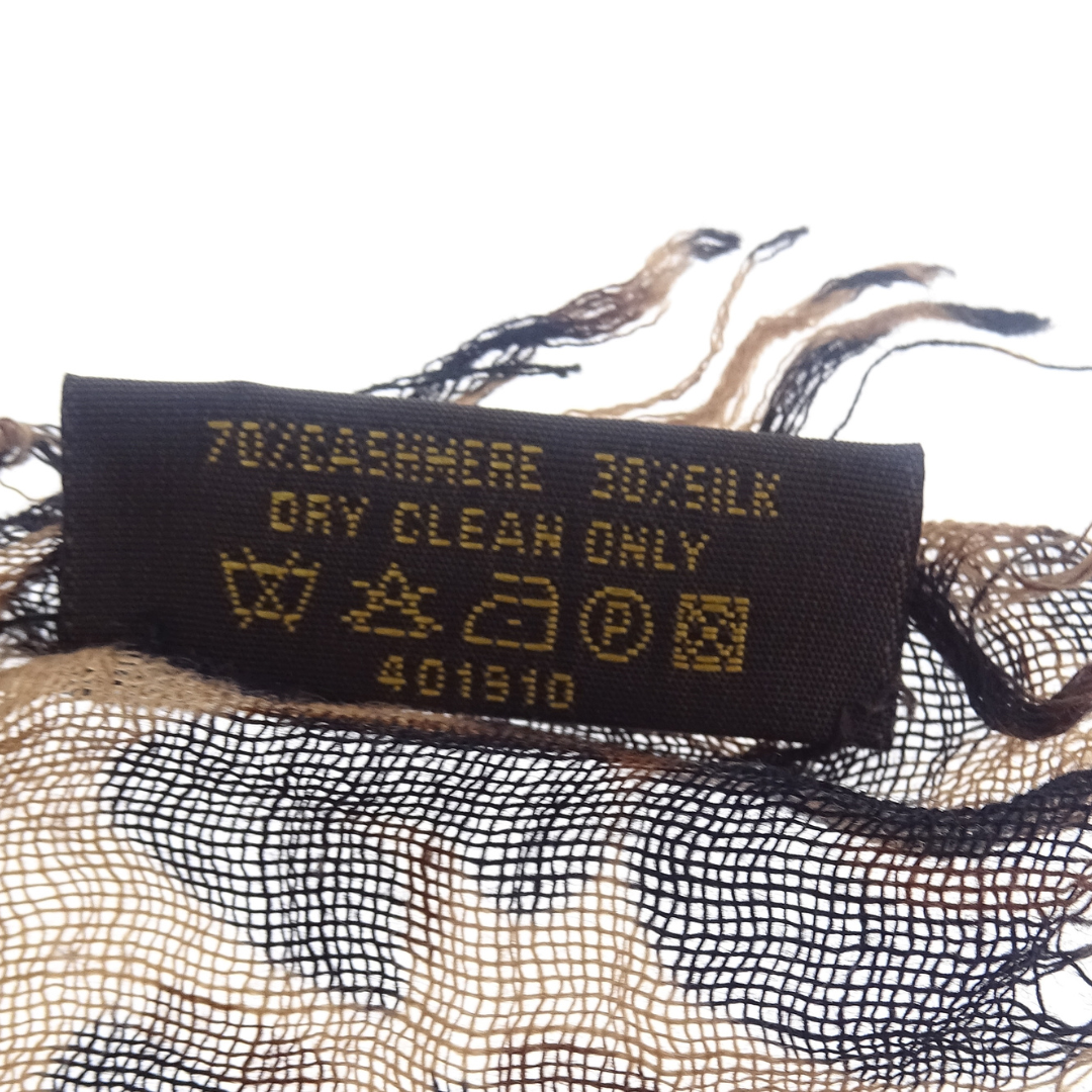 Louis Vuitton Rare Stephen Sprouse Brown Leopard Stole Cashmere & Silk