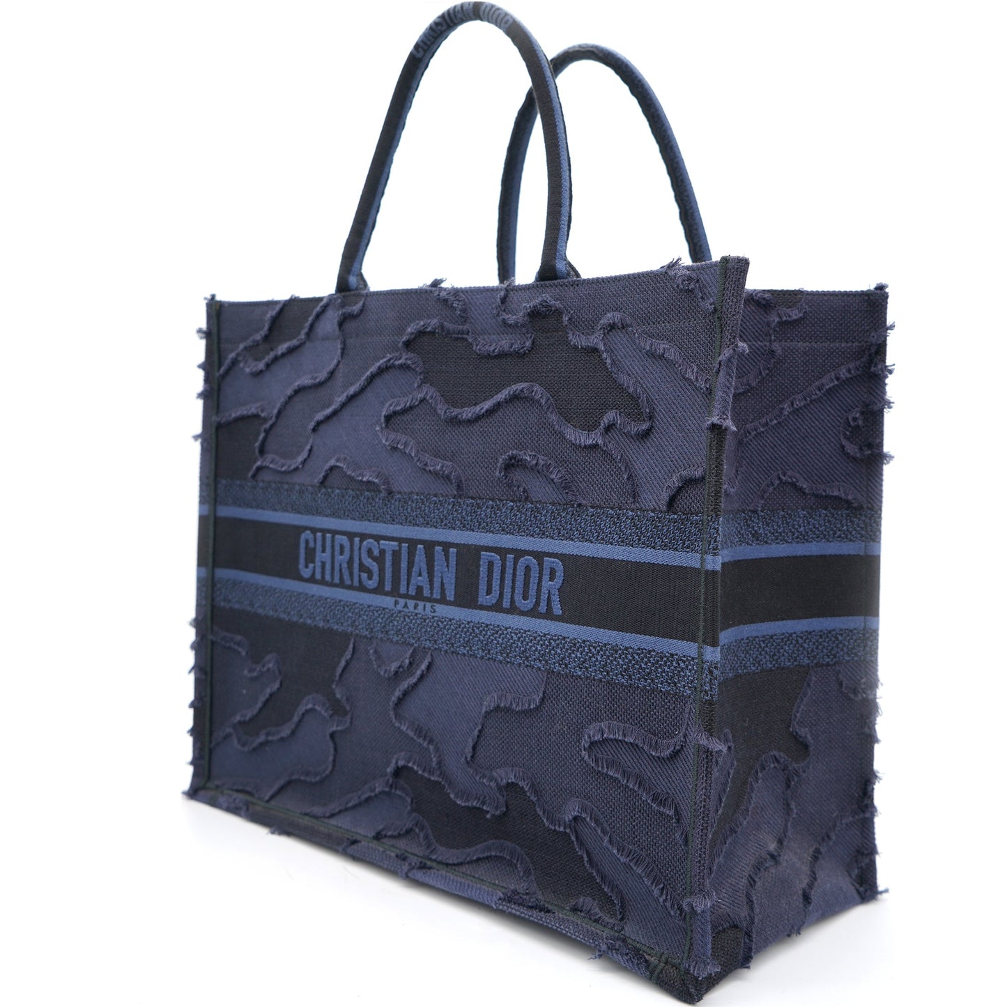 Dior Camouflage Blue Large Book Tote