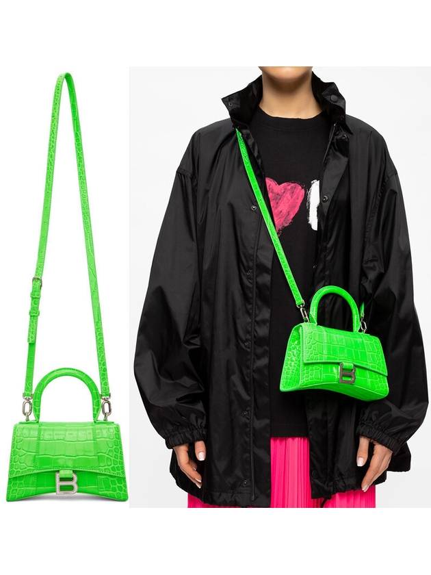 Luxury Balenciaga  Hourglass Tote Bag Green