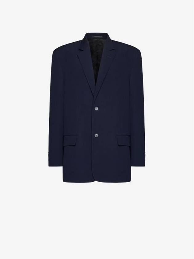 Luxury Balenciaga  Regular Tailored Jacket Navy
