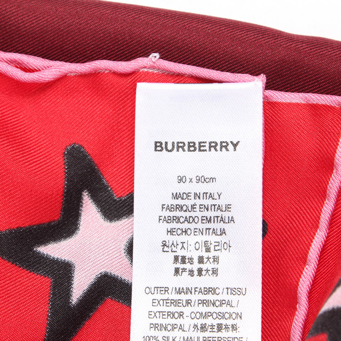 BURBERRY Printed Silk Scarf