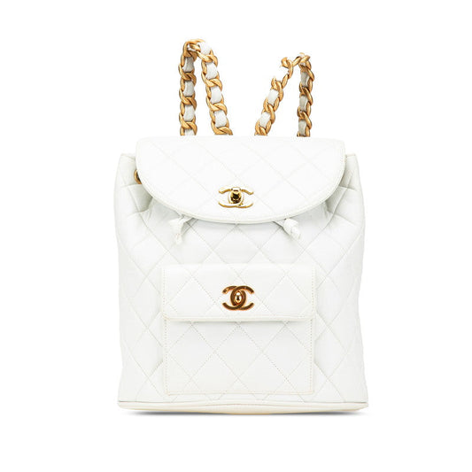 Chanel Coco Mark Matelasse Lambskin Backpack