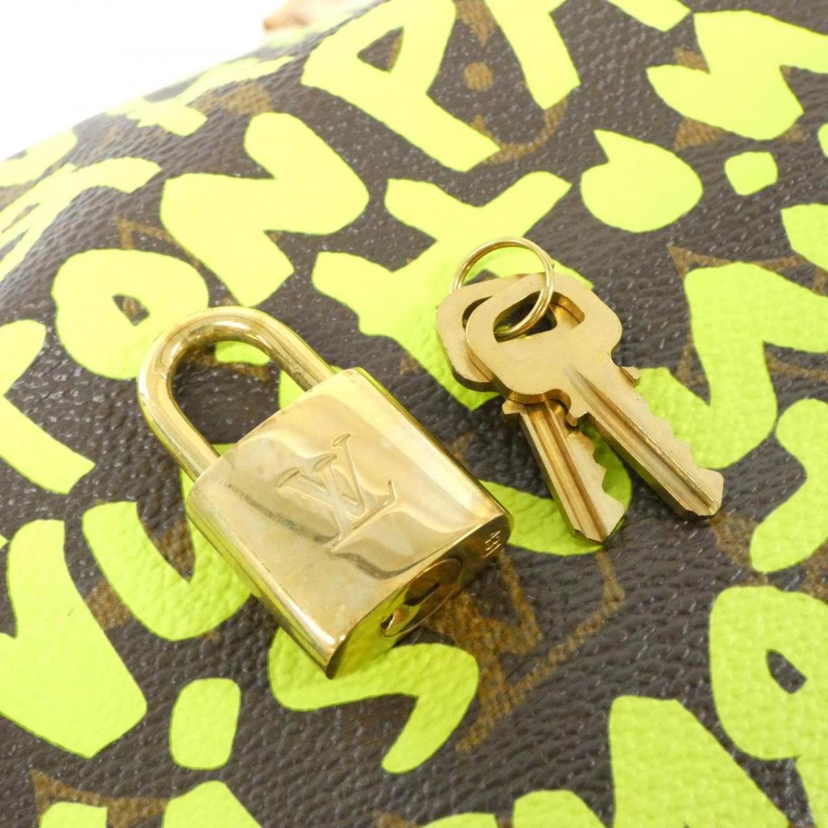 Louis Vuitton Monogram Graffiti 30cm M93706 Boston Bag