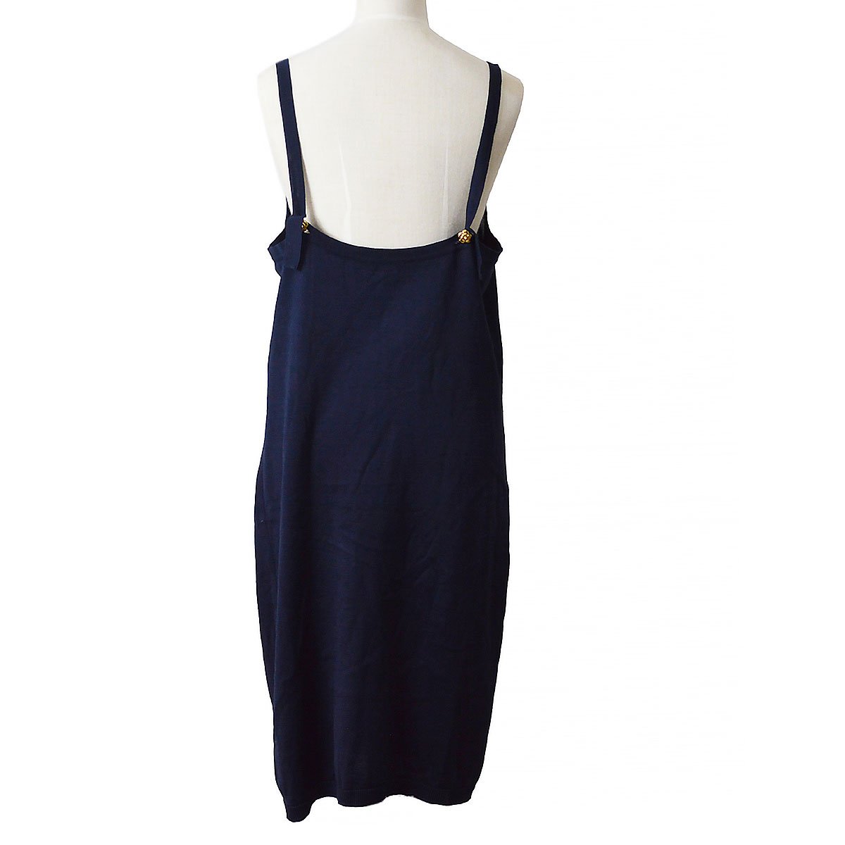 CHANEL open back knee-length dress #42