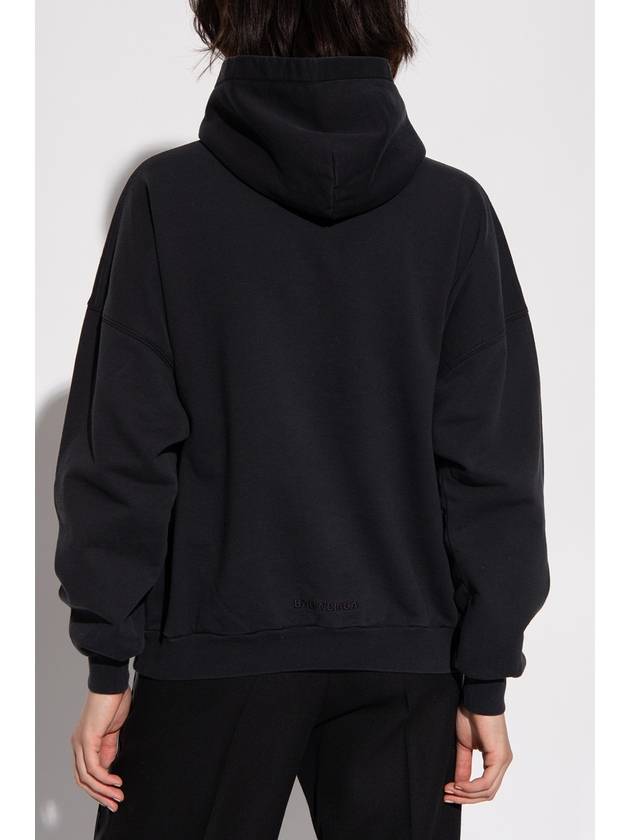 Luxury Balenciaga  The Simpsons Printed Hoodie Black