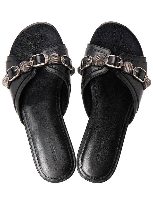 Luxury Balenciaga  Le Cagole Slippers Black