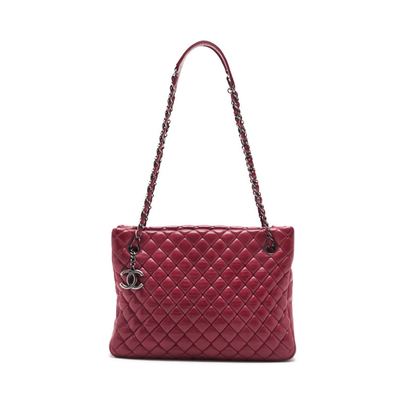 CHANEL/Chanel Matrasse Chain Shoulder  Coco Charm Sparkle Leather Red (Silver G )  Shoulder Bag Lady Shoulder Bag Hybrid 【 Ship】 Viper Mountain Bookstore Online