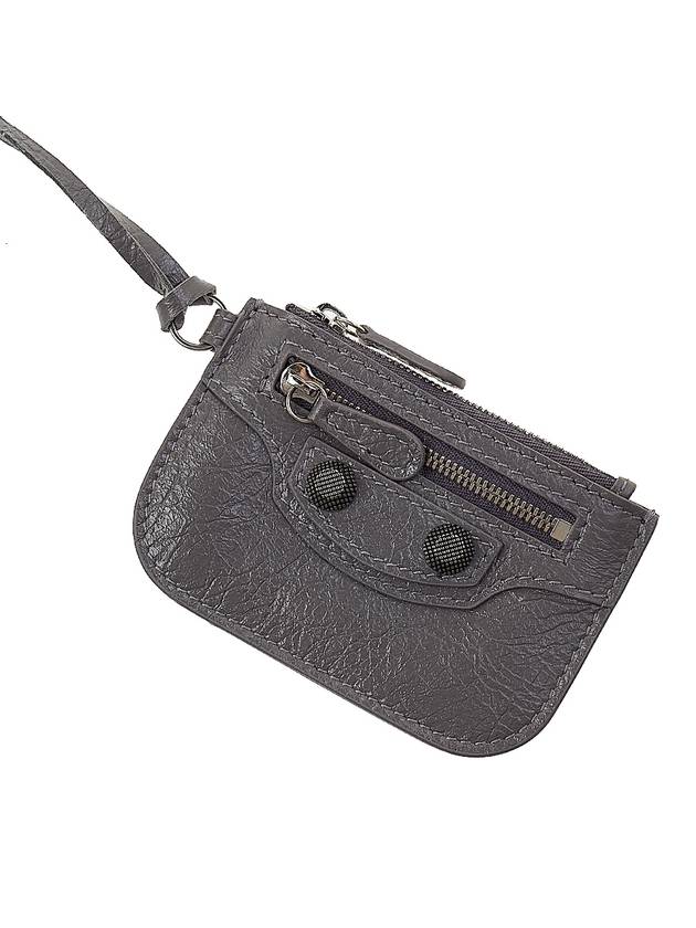 Luxury Balenciaga  Le Cagole Small Leather Shoulder Bag Grey