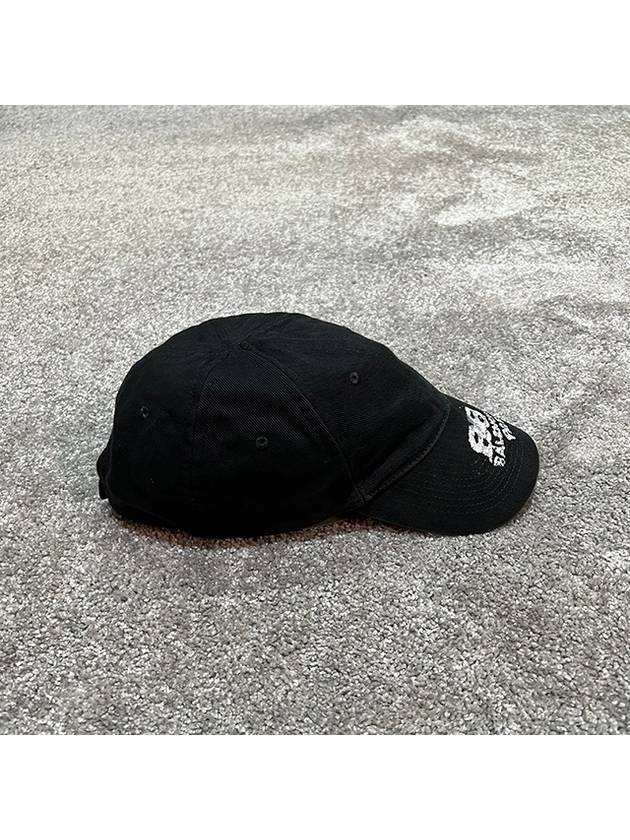 Luxury Balenciaga  Hand Draw BB Icon Ball Cap Black