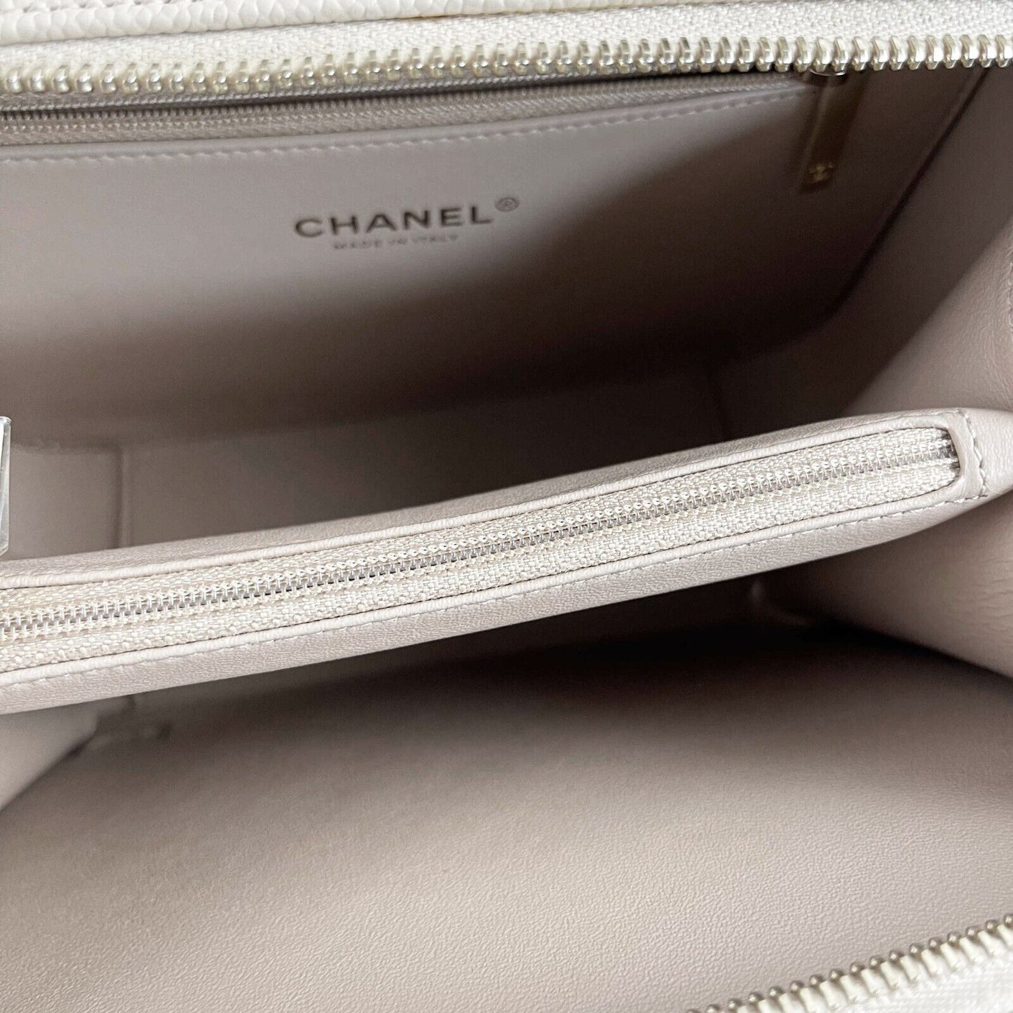 Top Quality Chanel New CC Filigree Vanity Case Medium Pink Beige Crossbody Handbag