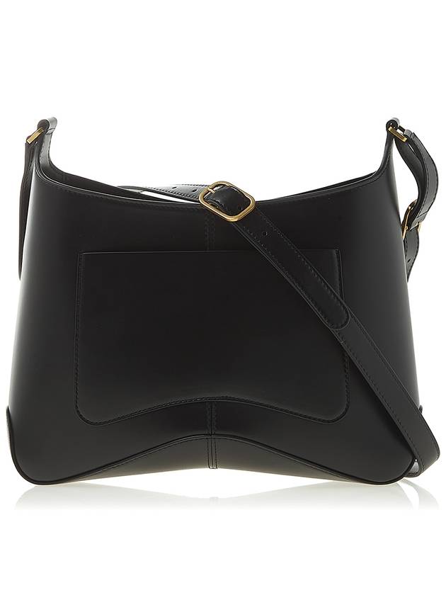 Luxury Balenciaga  Double B Logo Medium Hobo Shoulder Bag Black