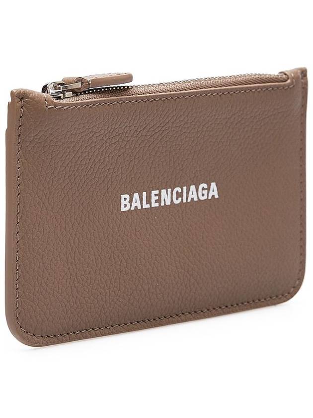 Luxury Balenciaga  Logo Zipper Long Card Wallet Brown