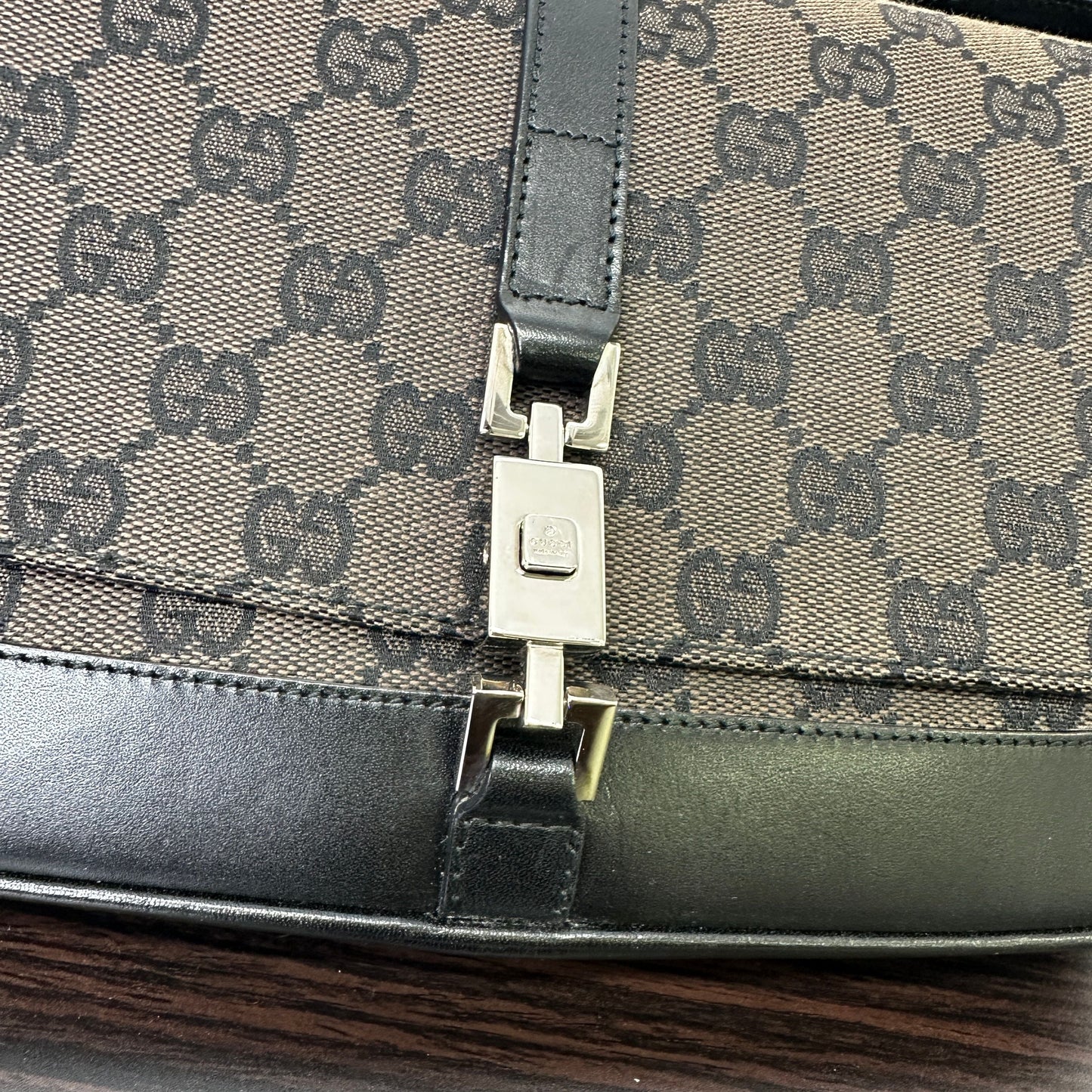 Borse Gucci in Tela Nero Canvas Handbag LB