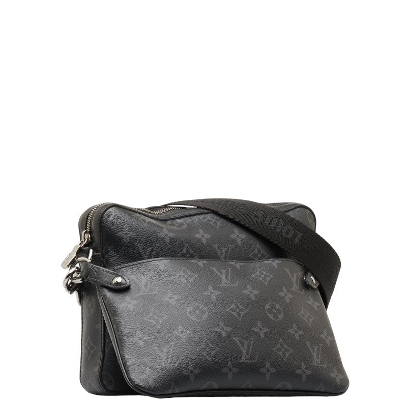 Louis Vuitton Monogram Eclipse Reversee Triomessenger Shelter Bag M69443 Black Gr PVC Leather  Louis Vuitton
