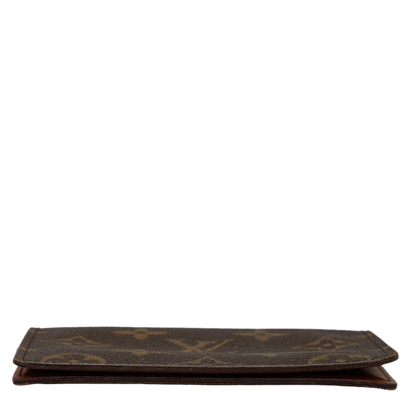 Louis Vuitton Monogram Porte 2 Jaeger Le Coultre Vertical Passcase M60533 Brown PVC Leather  Louis Vuitton