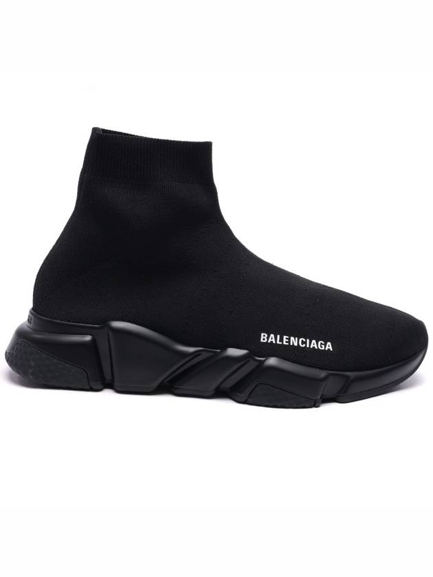 Luxury Balenciaga  Men's Speed Recycle Knit High-Top Sneakers Black