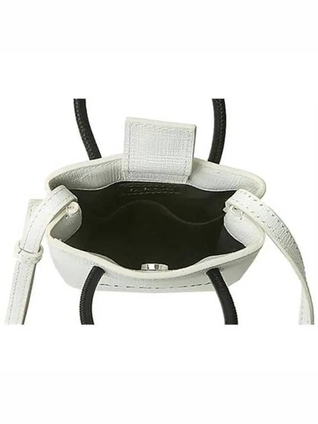 Luxury Balenciaga  Logo Leather Phone Holder Mini Bag White