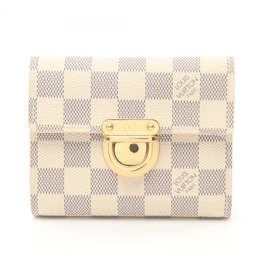 Louis Vuitton Damier Azur  Coated Canvas Wallet (Tri-Fold)