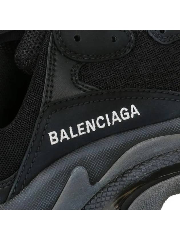 Luxury Balenciaga  Triple S Clear Sole Low Top Sneakers Black