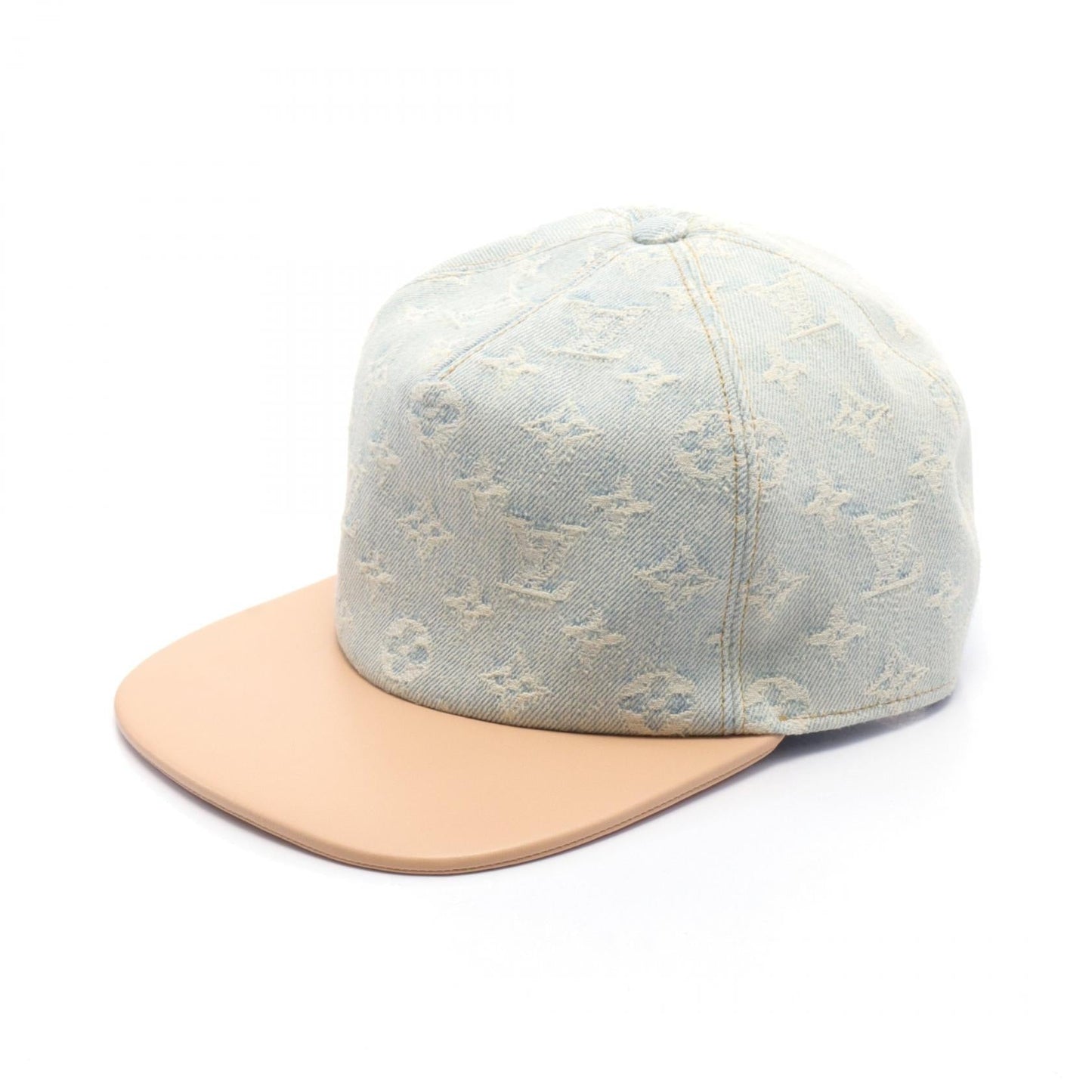 Louis Vuitton Denim Leather Monogram Cap