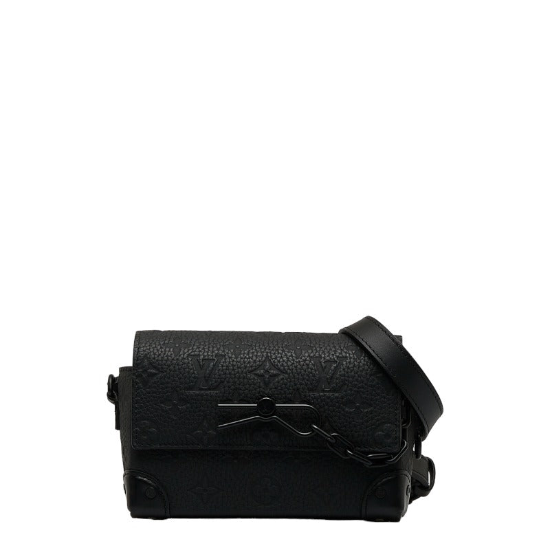Louis Vuitton Trion Monogram Steamer Wearable Wallet Shoulder Bag M81746 Noir Black Leather Men Louis Vuitton