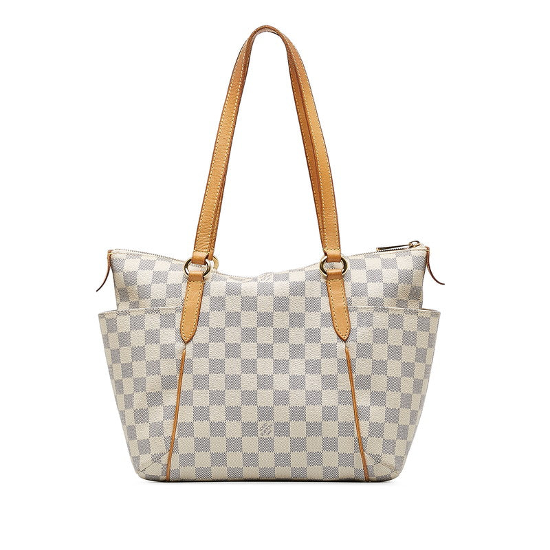 Louis Vuitton Damier Azur Totally GM Tote Bag Shoulder Bag N51261 White