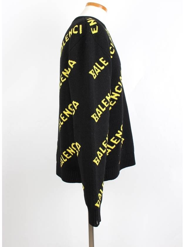 Luxury Balenciaga  Multi logo knit M