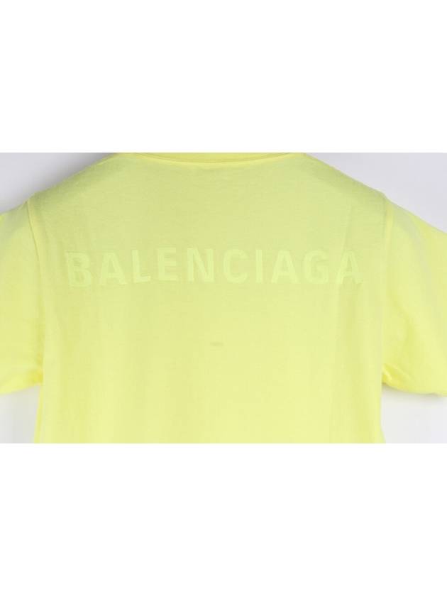 Luxury Balenciaga  Back logo neon short sleeve t shirt M