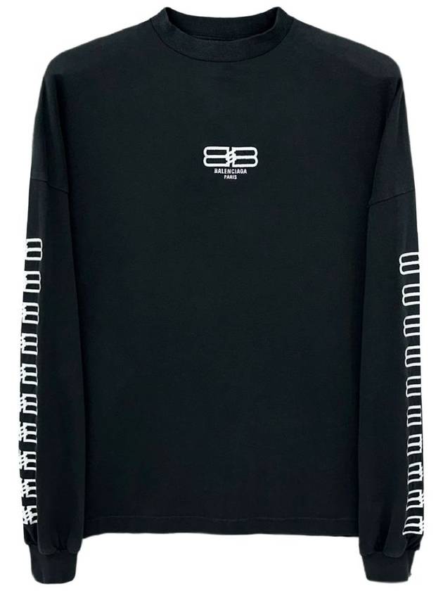 Luxury Balenciaga  BB Logo Sweatshirt Black