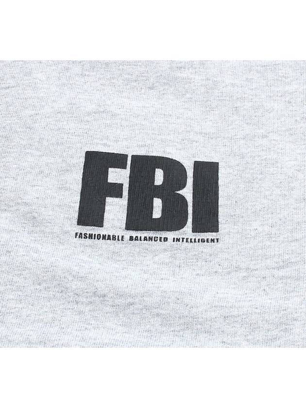 Luxury Balenciaga  FBI Logo Sweatshirt Grey