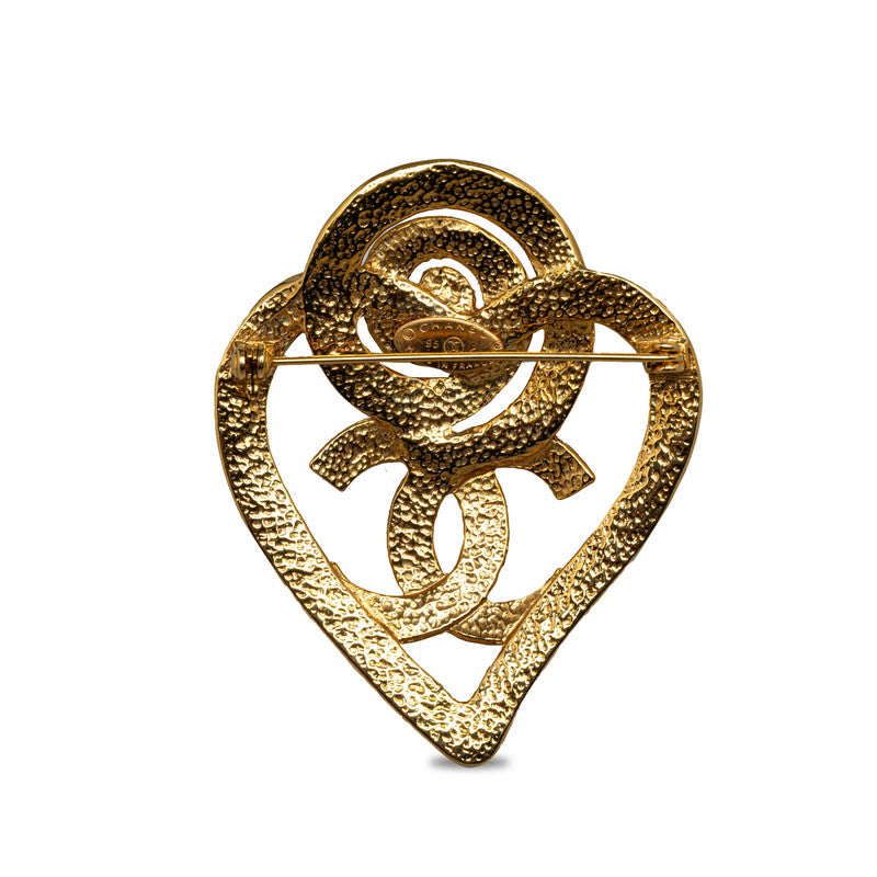 Chanel Vintage Coco Big Heart Torch Brochure G   Chanel