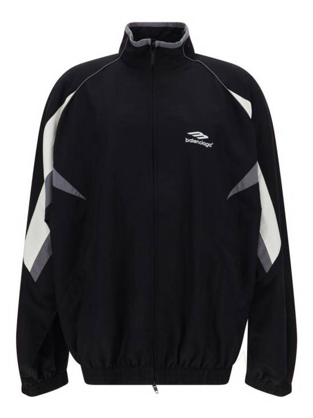 Luxury Balenciaga  3B Sports Icon Medium Fit Track Jacket Black