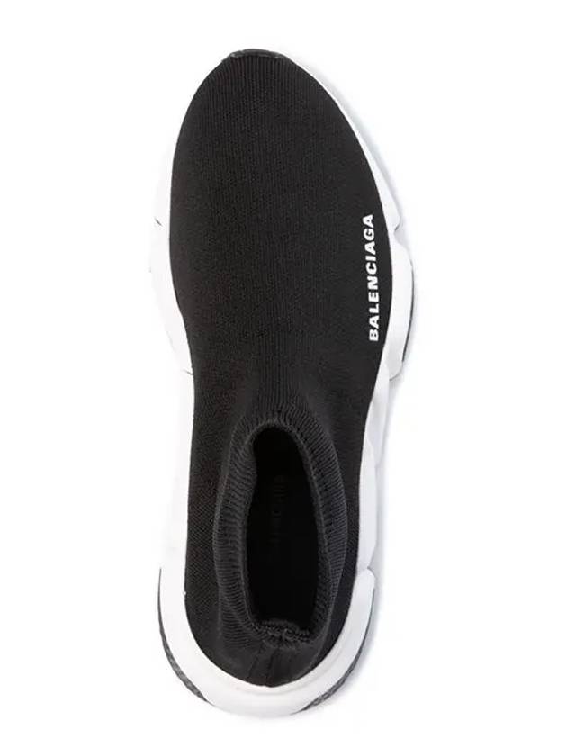 Luxury Balenciaga  Speed Trainer  High Top Sneakers Black White