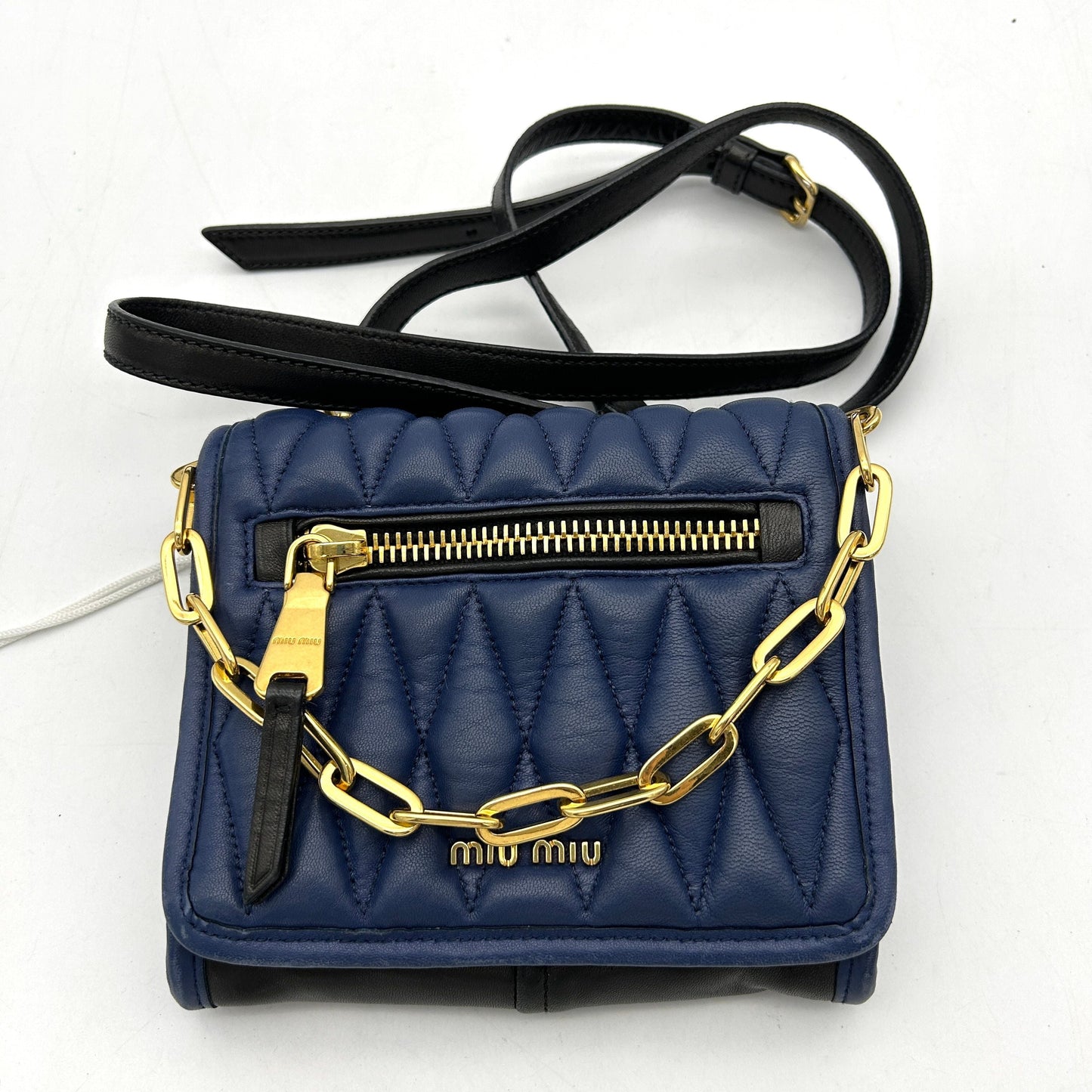 Miu Miu Multicolor Diamond Quilted Leather Flap Crossbody Bag Miu Miu LA8340