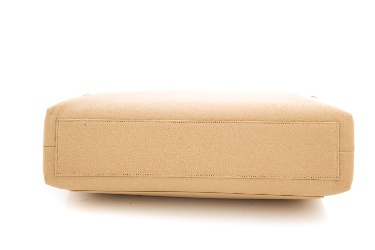 Chanel Vintage 1997-99 Nude Caviar Leather HandBag