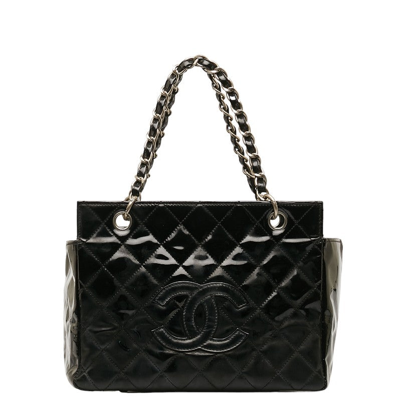 Chanel Matrases Cocomark Chain houlder Bag Black Silver Emmeline  Chanel