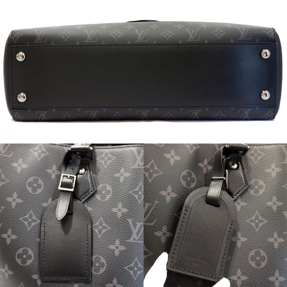 Louis Vuitton Grand Sack M44733 Monogram Eclipse Tote Bag Black Leather  Unisex Preservation Bag