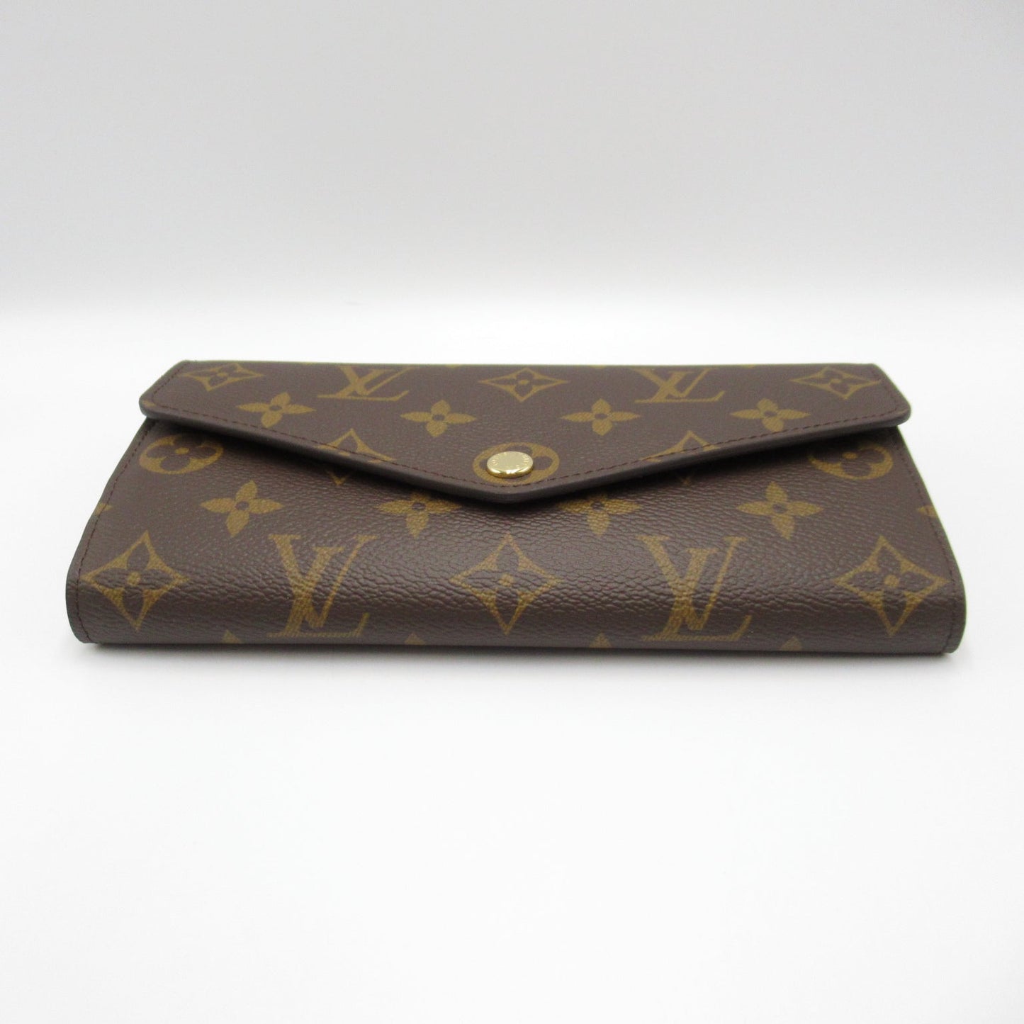Louis Vuitton Portefolio Sarah Double Fold Wallet Wallet PVC Coated Canvas Monogram   Brown M60531