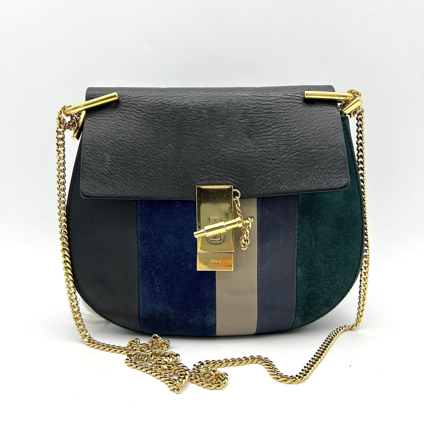 Chloé Striped Drew Bag - Black Crossbody Bags, Handbags LA15186